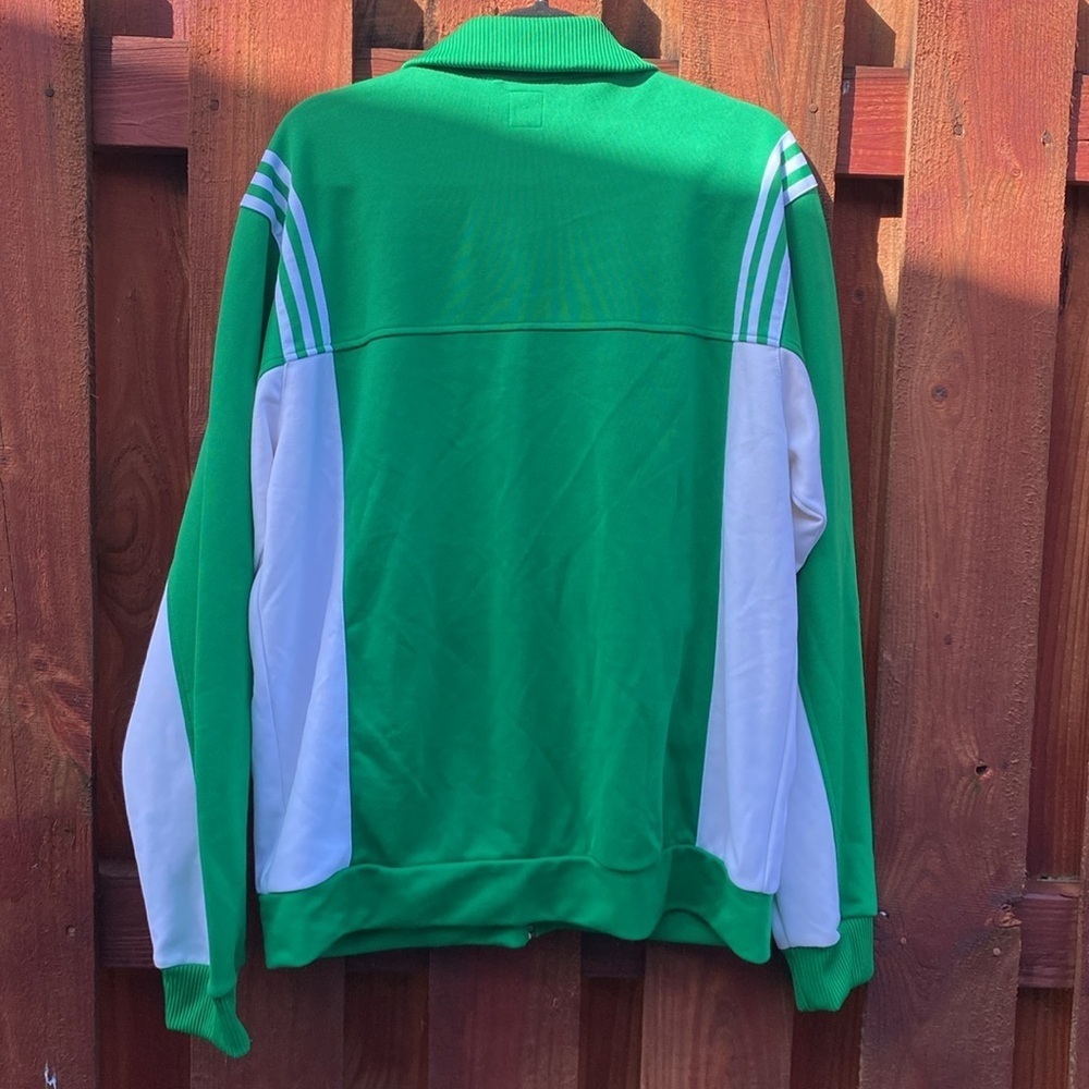 Adidas Men Vintage Emerald Green Track Jacket Size L - Picture 8 of 9